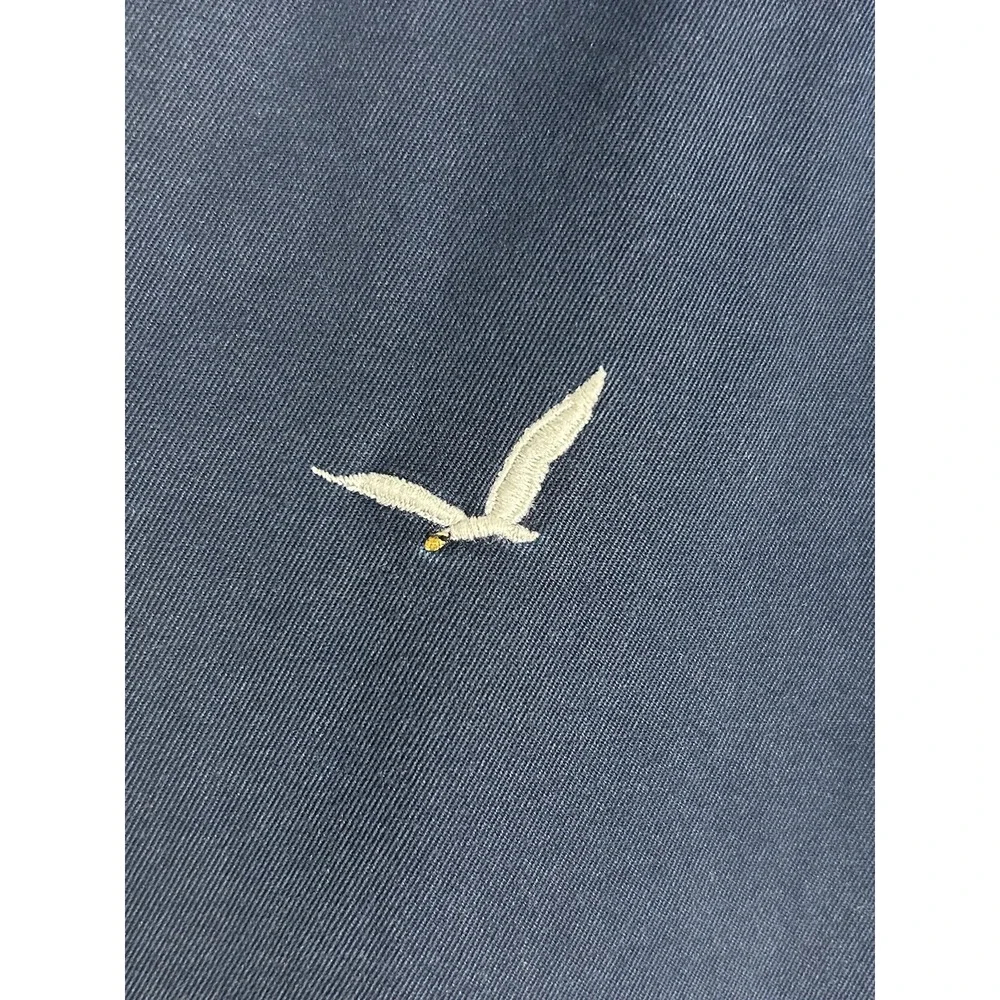 Polo Ralph Lauren Mens 32 Seagull Bird Cotton Chino Shorts Navy Blue Golf Vacay